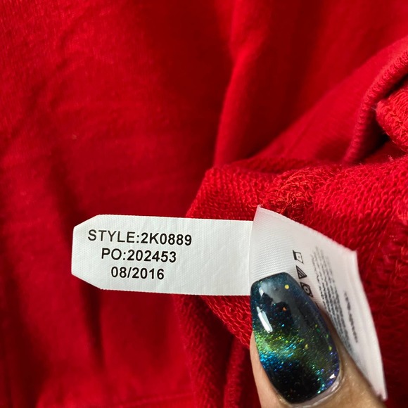 Vineyard Vines Sweatshirt XS Red Fleece Shep 1/4 Zip Long Sleeve Fair Isle - Picture 9 of 9